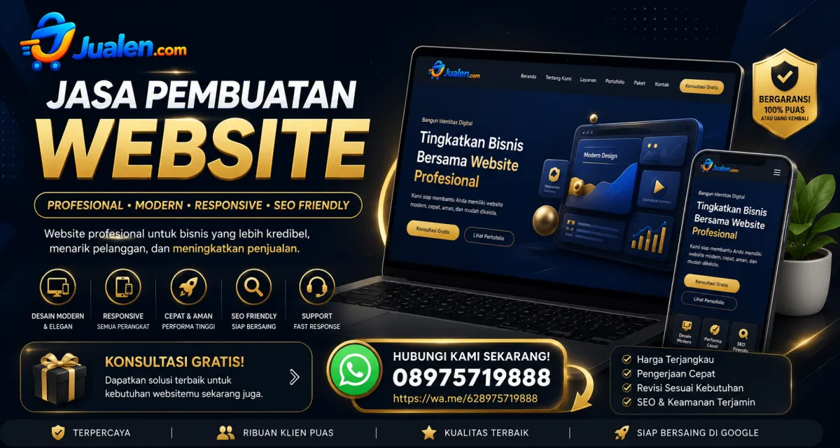 Profesional Jasa Membuat Website | Programmer Jualen.com