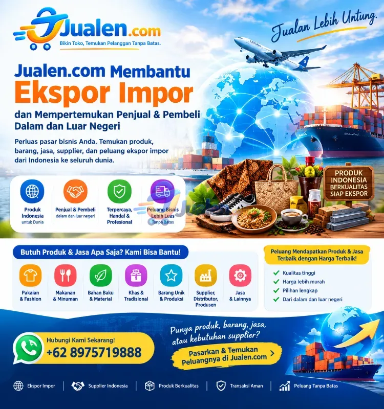 Promosikan Produk & Jasa hingga Pasar Global Internasional bersama Jualen.com
